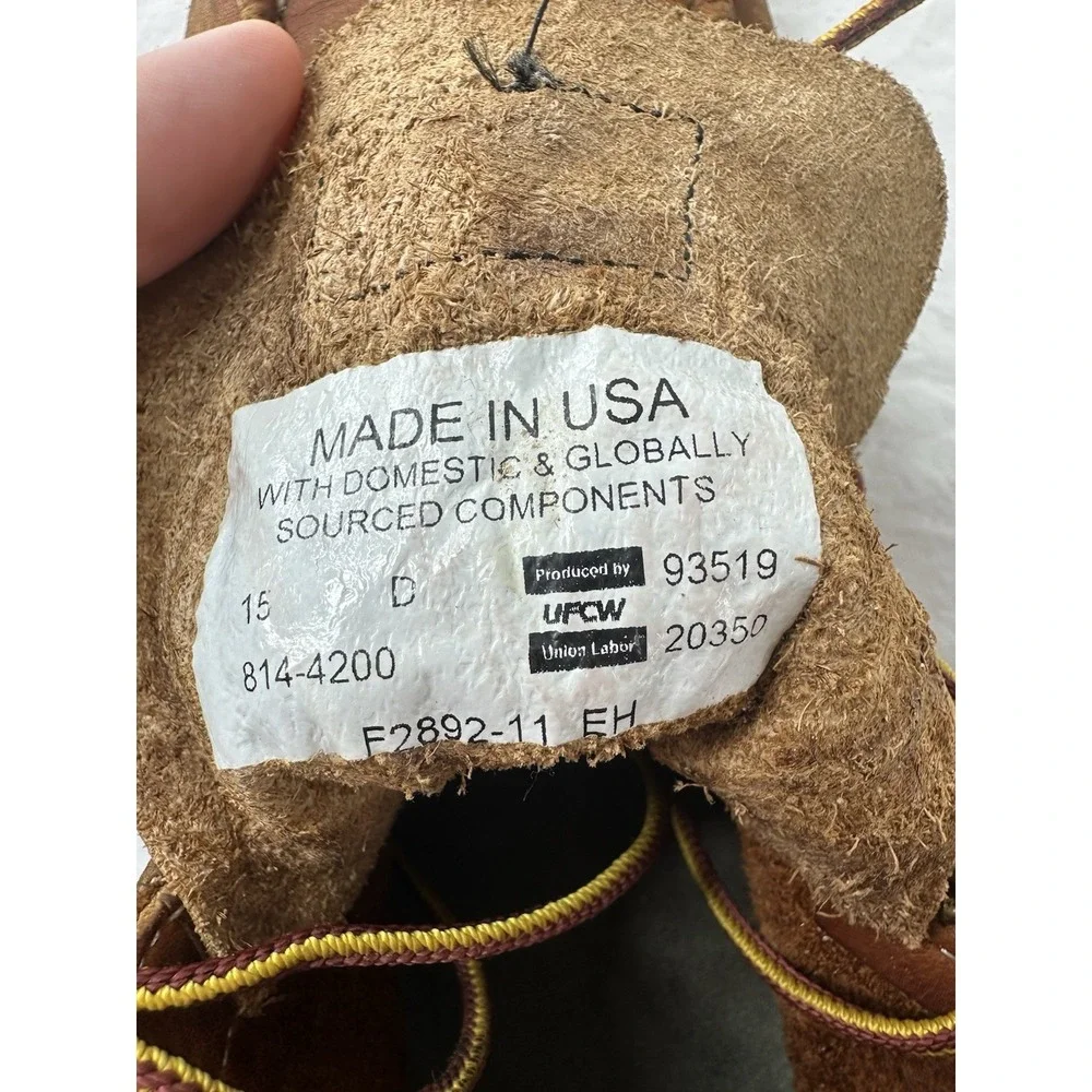 Thorogood 6" American Heritage Moc Soft Toe Work Boots 814-4200 Men's Size 15 D! - Picture 2 of 13